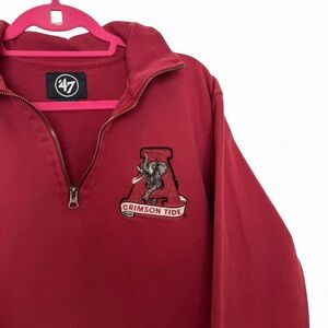 University of Alabama Crimson Tide quarter zip sweater size XL